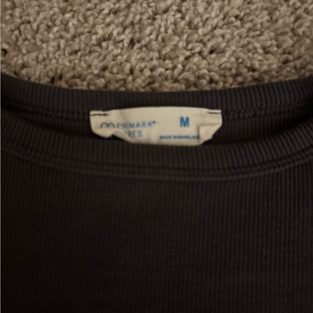 Primark Black Ribbed Top - Picture 2 of 2